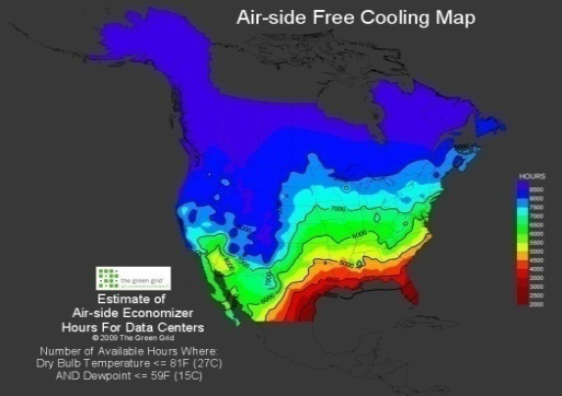 图7a 基于 ASHRAE 推荐参数范围的北美直接新风节能冷却模式运行小时数.jpg